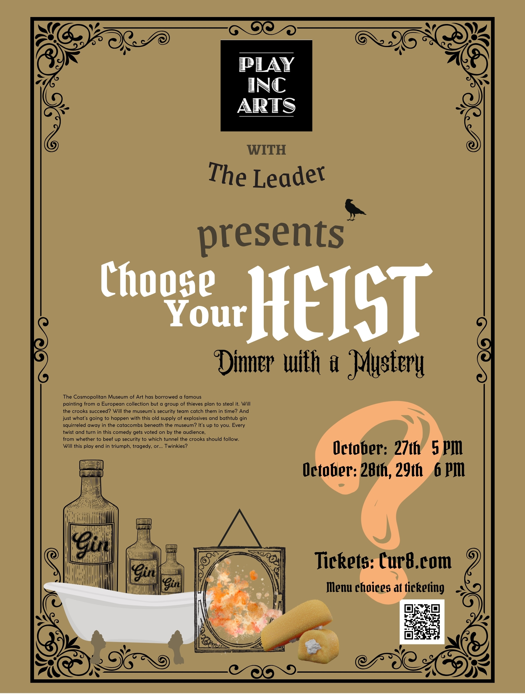 Heist Mystery Dinner Poster